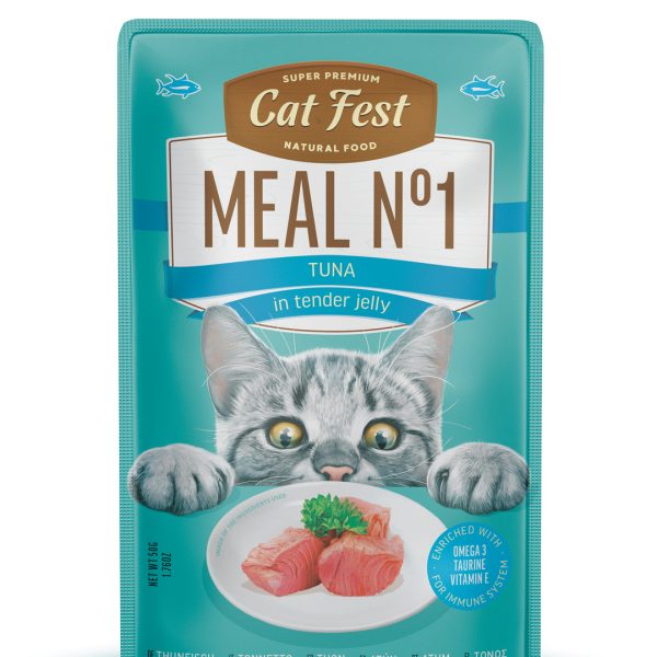 CatFest Tuna in tender jelly Meal Nr1, 12 x 50g