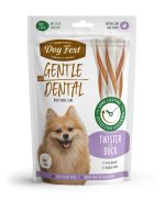 DogFest Dental twister ar pīli suņiem līdz 10 kg, 80g