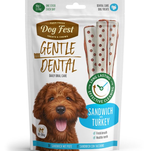 Dental Sandwich with turkey for dogs 10-20kg, 90g