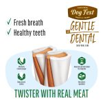 DogFest Dental твистер с говядиной для собак весом от 10–20 кг, 90г