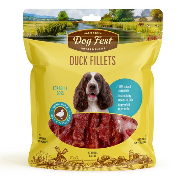 Duck fillets for all dogs, megapack 500g