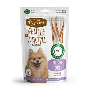 DogFest Dental twister ar pīli suņiem līdz 10 kg, 80g