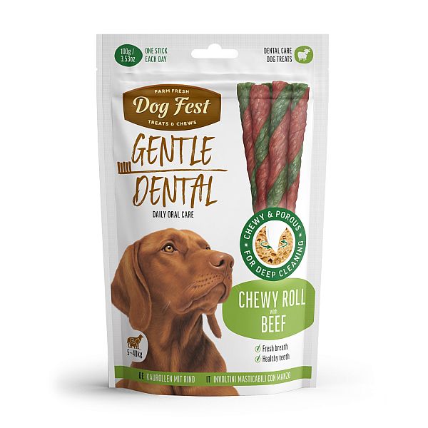 DogFest Dental närimisrull veiselihaga täiskasvanud koertele, 100g