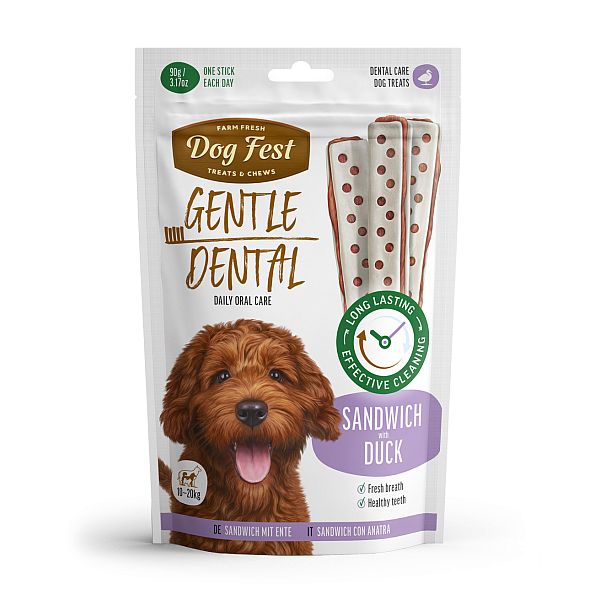 DogFest Dental sandwich pardilihaga koertele kaaluga 10–20 kg, 90g