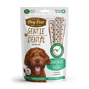 DogFest Dental sandwich küülikulihaga koertele kaaluga 10–20 kg, 90g