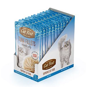 CatFest Einekotike tuunikalaga želees,märgtoit kassidele 12 x 70 g