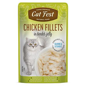 CatFest куриное филе  в желе, влажный корм для кошек, 12 x 70 g