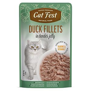 CatFest Duck fillets in tender jelly, 70g