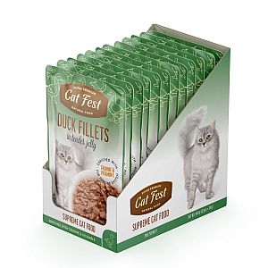 CatFest Duck fillets in tender jelly, 70g