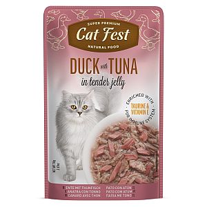 CatFest einekotike pardi ja tuunikalaga želees,märgtoit kassidele 12 x 70 g