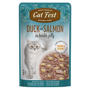 CatFest Duck with salmon in tender jelly, 70g