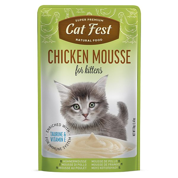 CatFest Chicken mousse for kittens, 70g