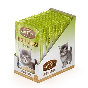 CatFest Vistas pastēte kaķēniem, mitrā barība kaķiem, 12 x 70 g