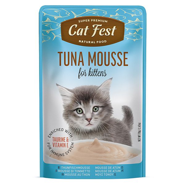 CatFest паштет из тунца для котят,12 x 70 g