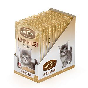 CatFest Salmon mousse for kittens, 70g