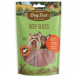 Beef slices, for small breeds, 55g.