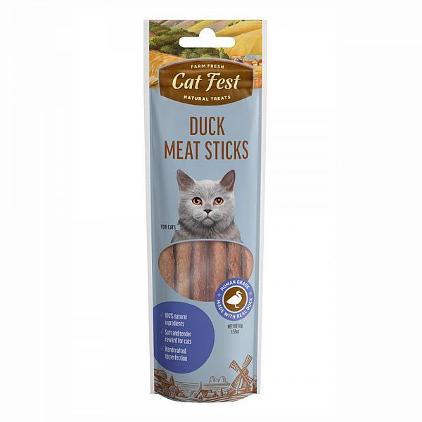 CatFest Мясные колбаски из утки для кошек, 45g.