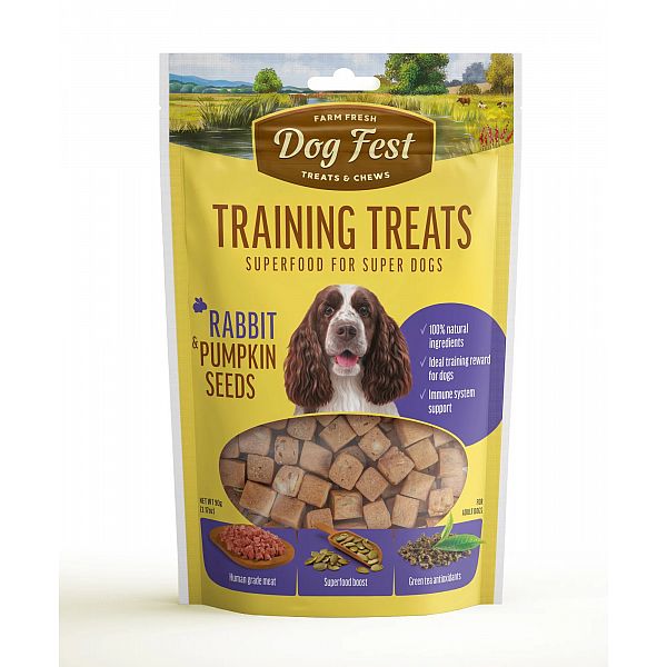 Training treats Rabbit & Pumpkin seeds, for all dogs, 90g.